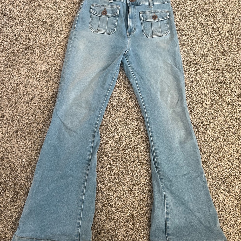 LOFT Light Blue Flare Jeans